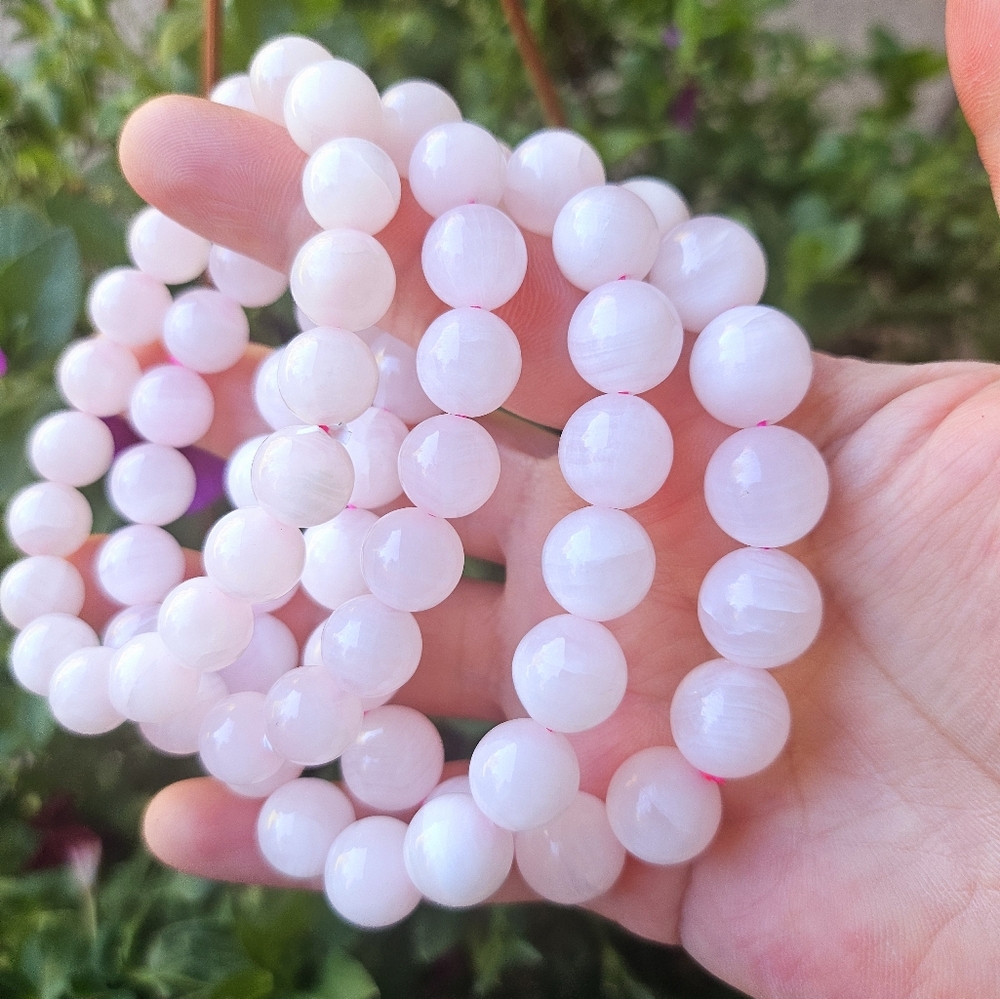 pink calcite bracelet